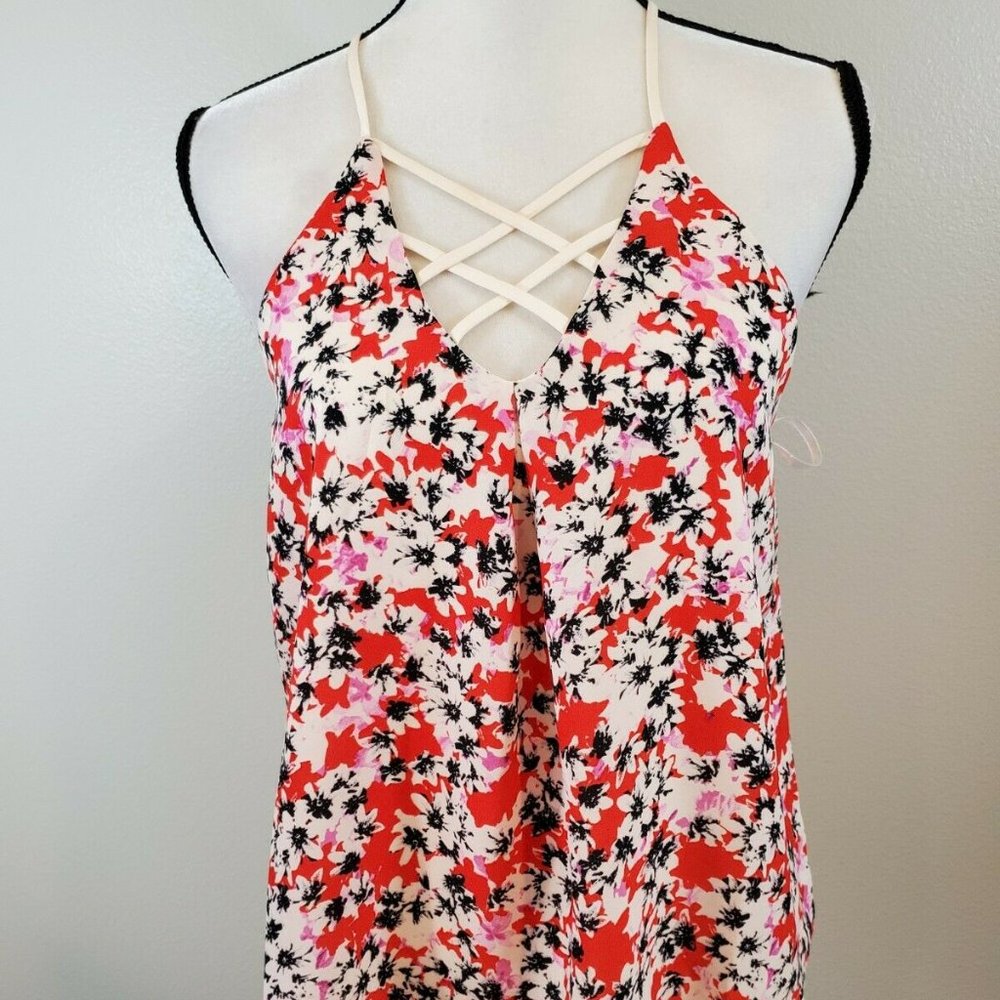 Monteau Medium Tank Top Flowy Sheer Lined